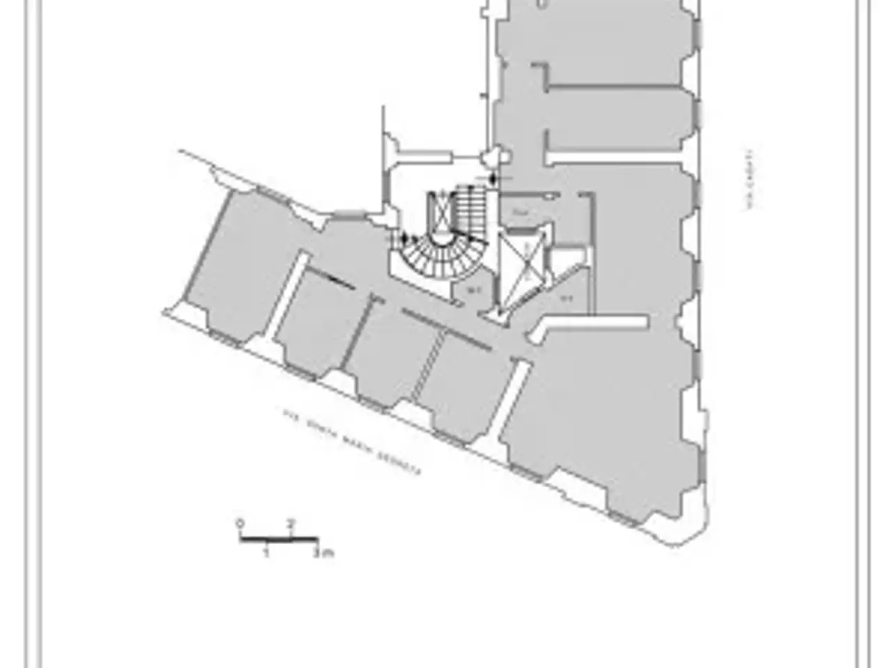 Ufficio in Via Santa Maria Segreta 6, Milano, {3} - Planimetria 1
