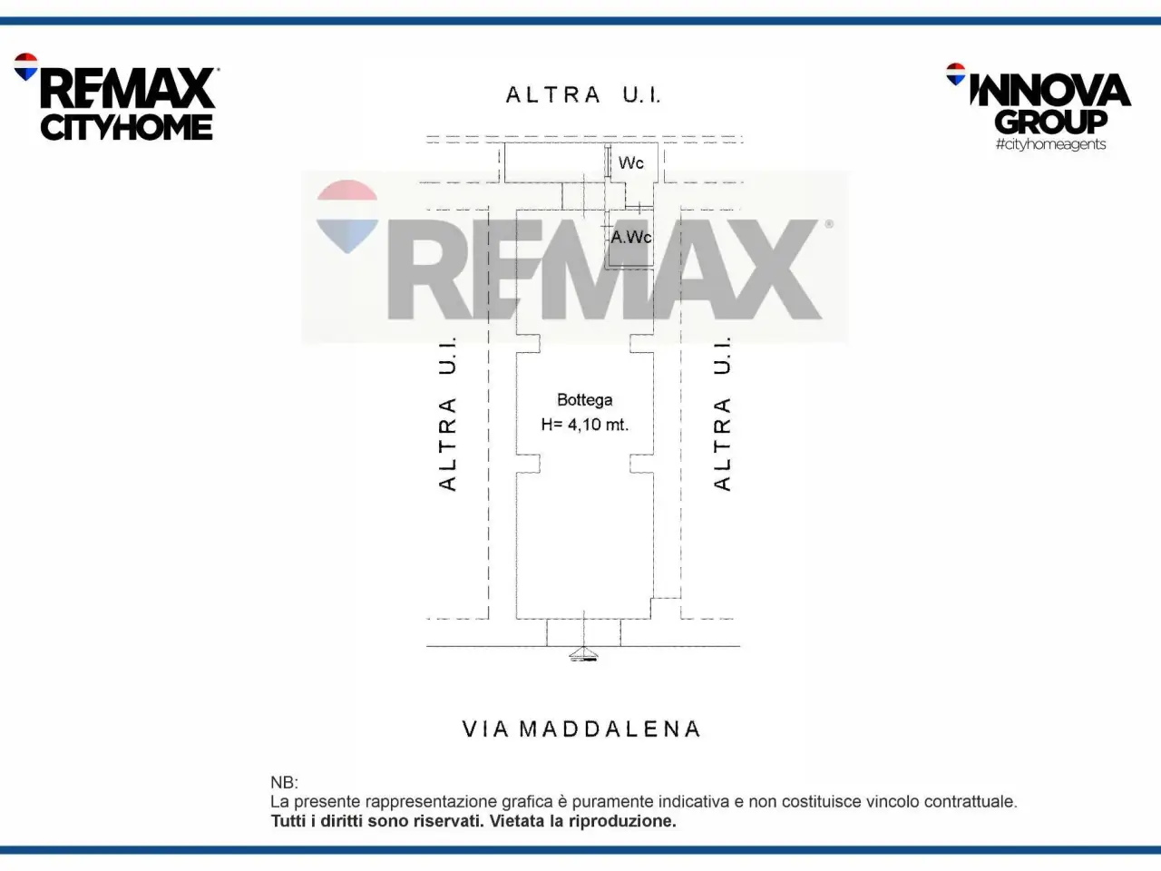 Negozio in Via Maddalena 103, Messina, {3} - Planimetria 1