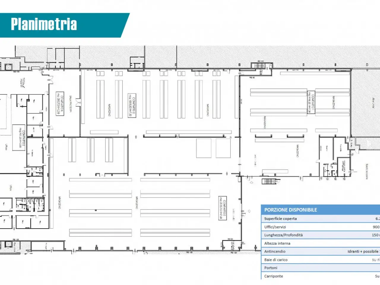 Magazzino in Via del Santo, Limena, {3} - Planimetria 1