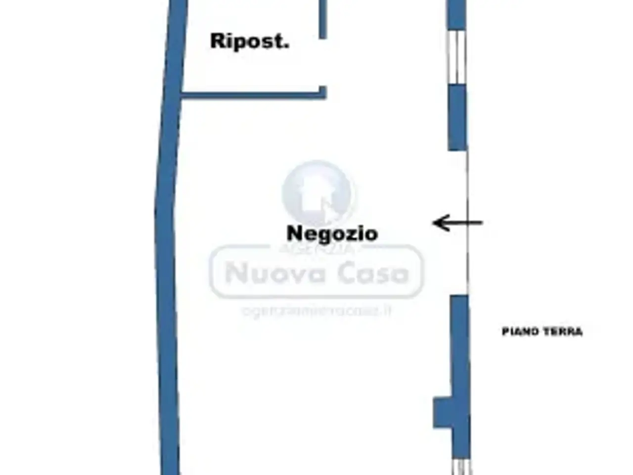 Parrucchiere in Via Camillo Benso di Cavour 51/E, Ravenna, {3} - Planimetria 1