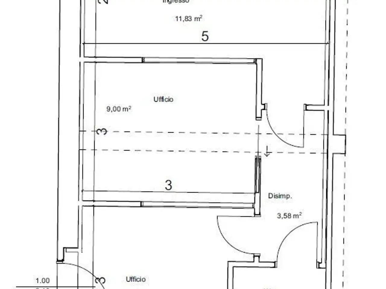 Negozio in Via Chiusure, Brescia, {3} - Planimetria 1