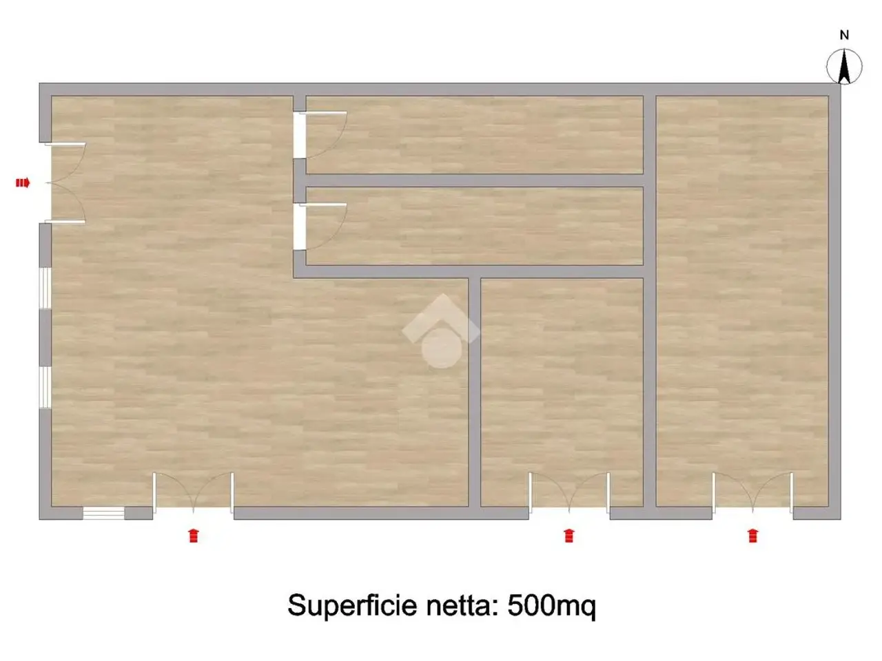 Capannone in Via del Lavoro 6, Trebaseleghe, {3} - Planimetria 1