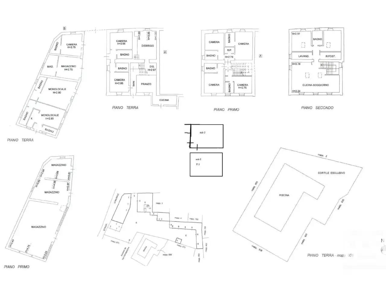 Albergo in Via Piemonte 3, Castelnuovo Del Garda, {3} - Planimetria 1