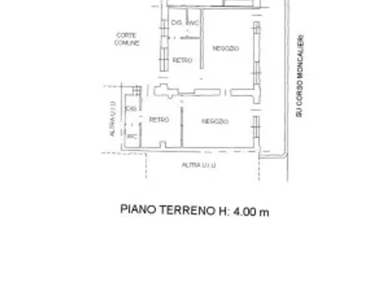Negozio in Corso Moncalieri 256, Torino, {3} - Planimetria 1