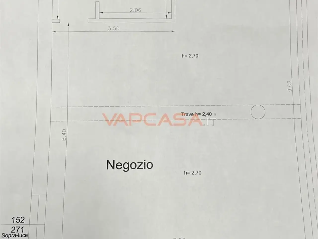 Ufficio in Via Dante Alighieri 30, Romano Di Lombardia, {3} - Planimetria 1