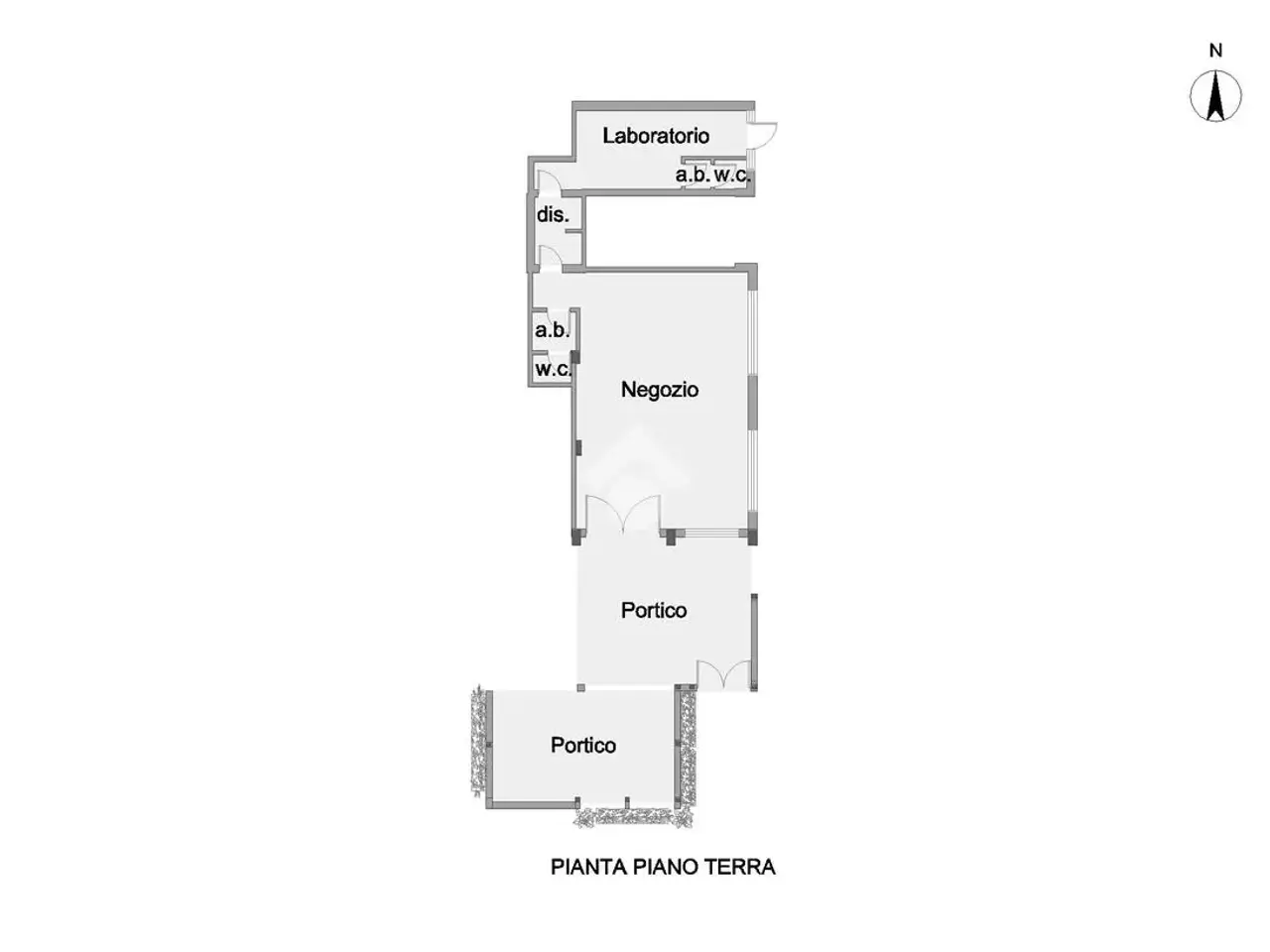 Negozio in Via Nazionale 80, Morro D'Oro, {3} - Planimetria 1