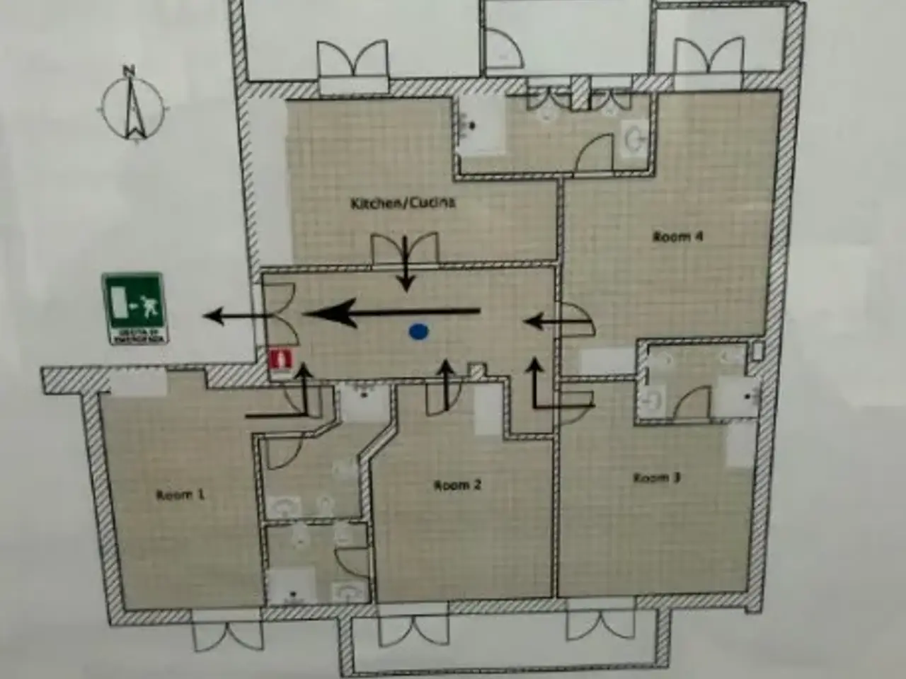 Bed & Breakfast in Via Gabi 12, Roma, {3} - Planimetria 1