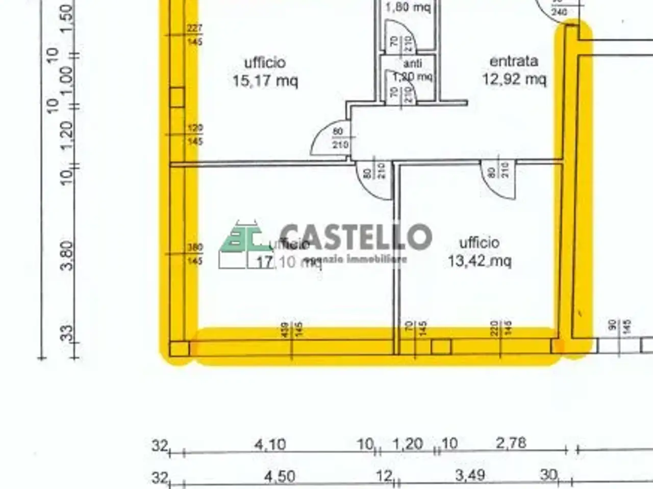 Ufficio in Via San Marco, Padova, {3} - Planimetria 1