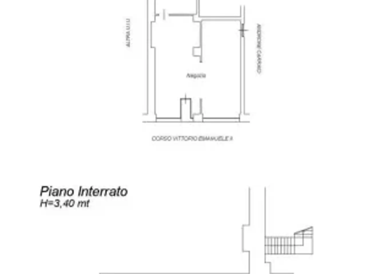Negozio in Corso Vittorio Emanuele II 100, Torino, {3} - Planimetria 1