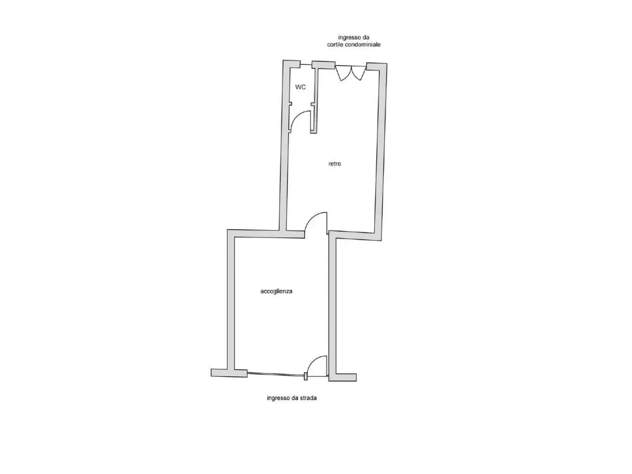 Ufficio in Via Camillo Benso Conte di Cavour 4, Villasanta, {3} - Planimetria 1