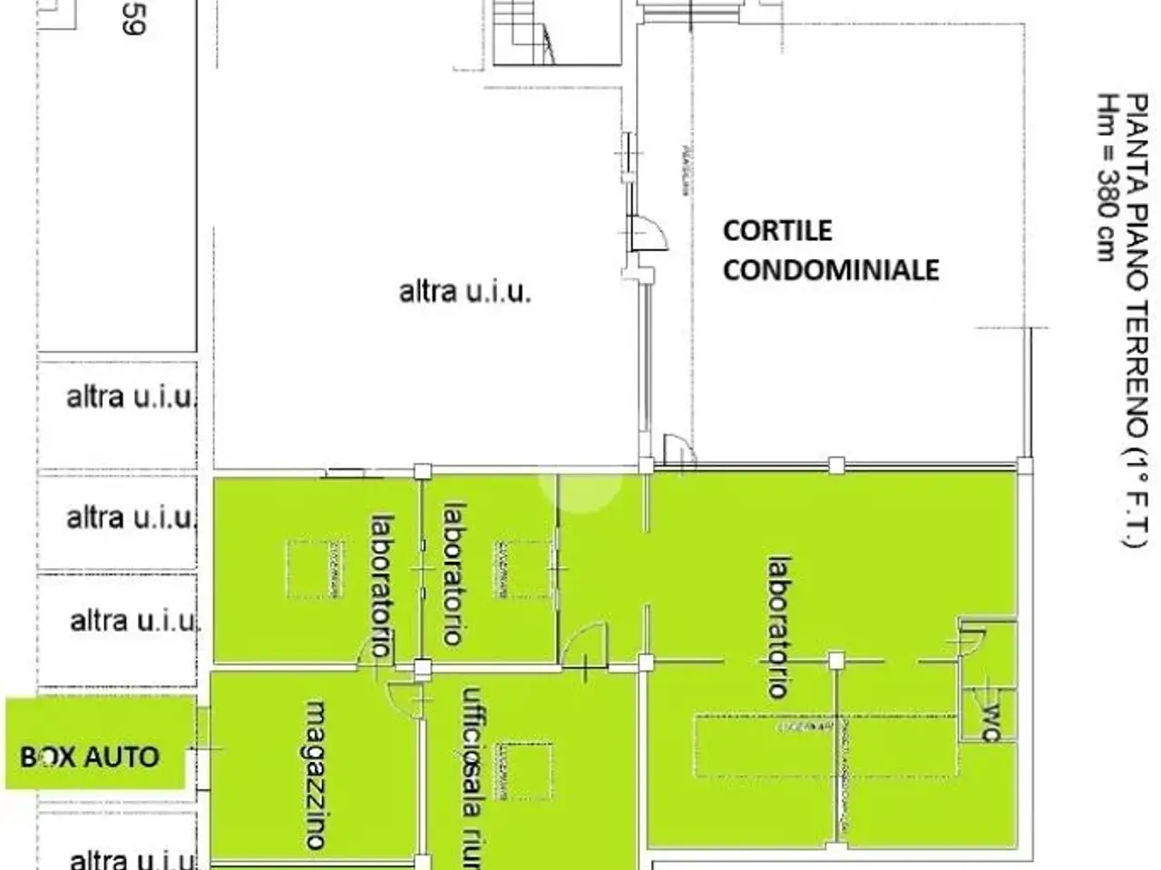 Laboratorio in Via Borgone 57, Torino, {3} - Planimetria 1