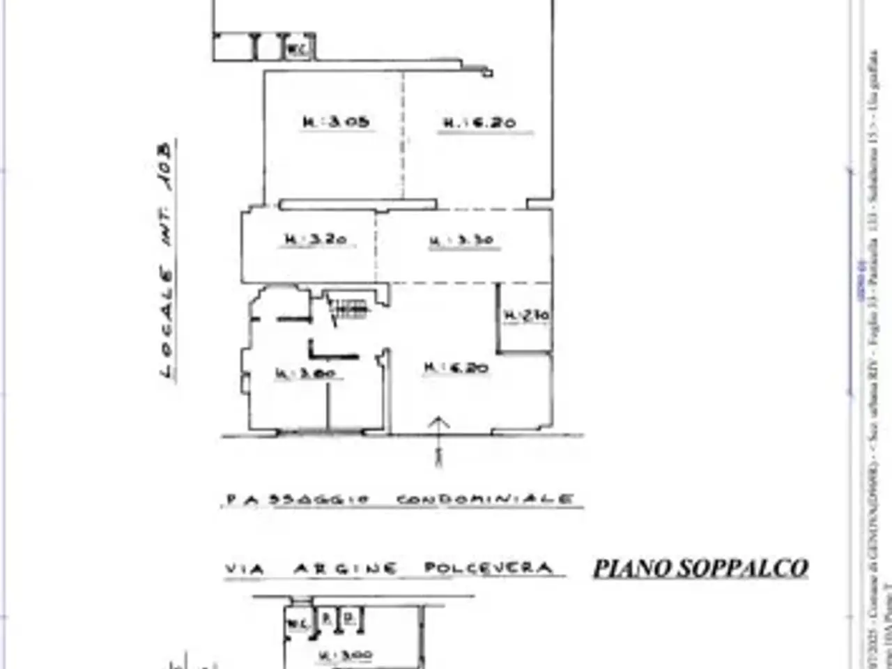 Capannone in Via al Ponte Polcevera, Genova, {3} - Planimetria 1