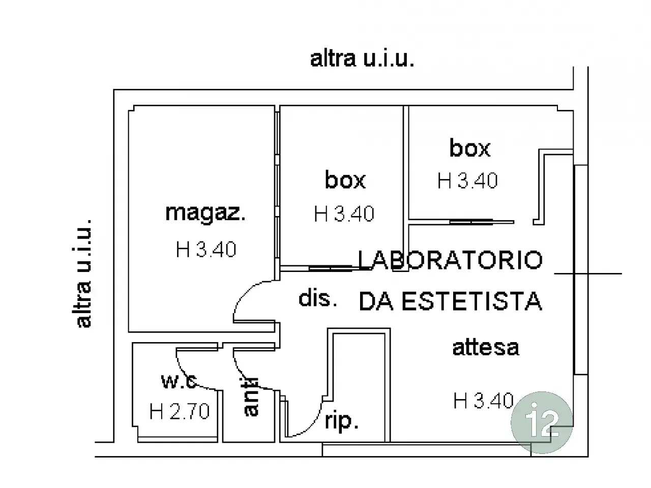 Laboratorio in , Soliera, {3} - Planimetria 1