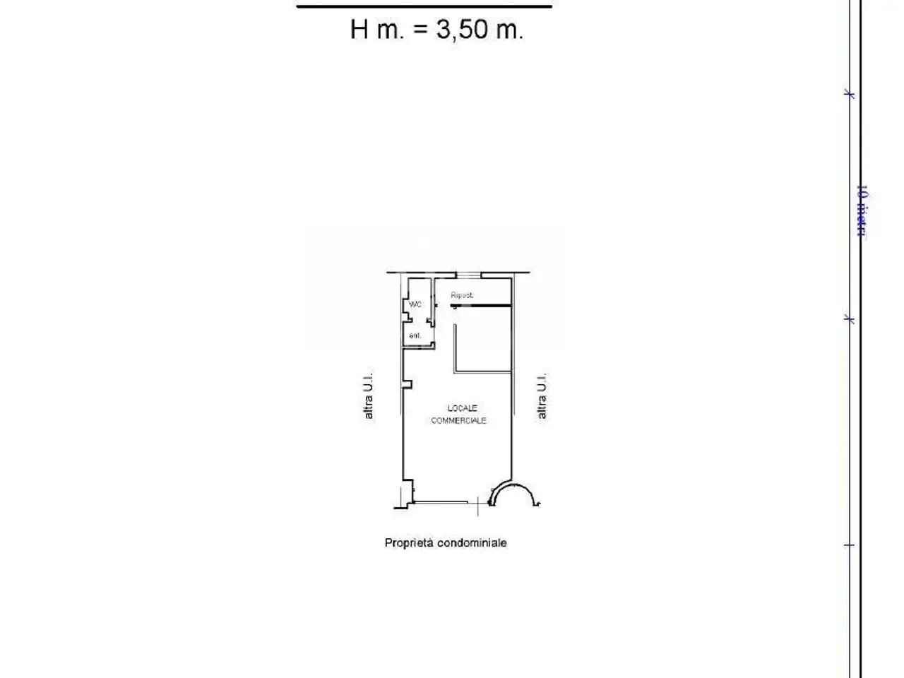 Negozio in Via Aldo Moro, Tarquinia, {3} - Planimetria 1
