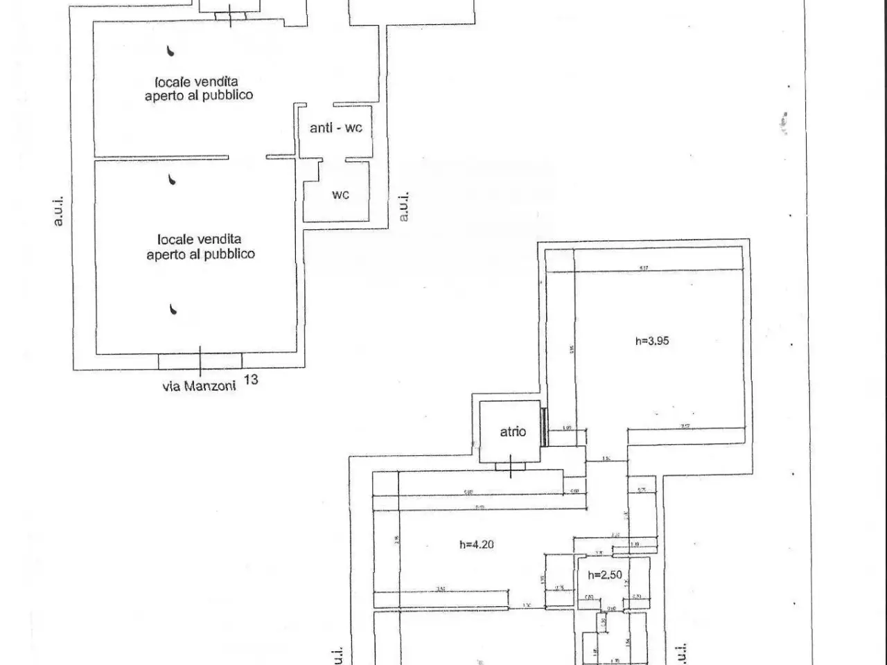 Negozio in Via Manzoni 11, Mola Di Bari, {3} - Planimetria 1