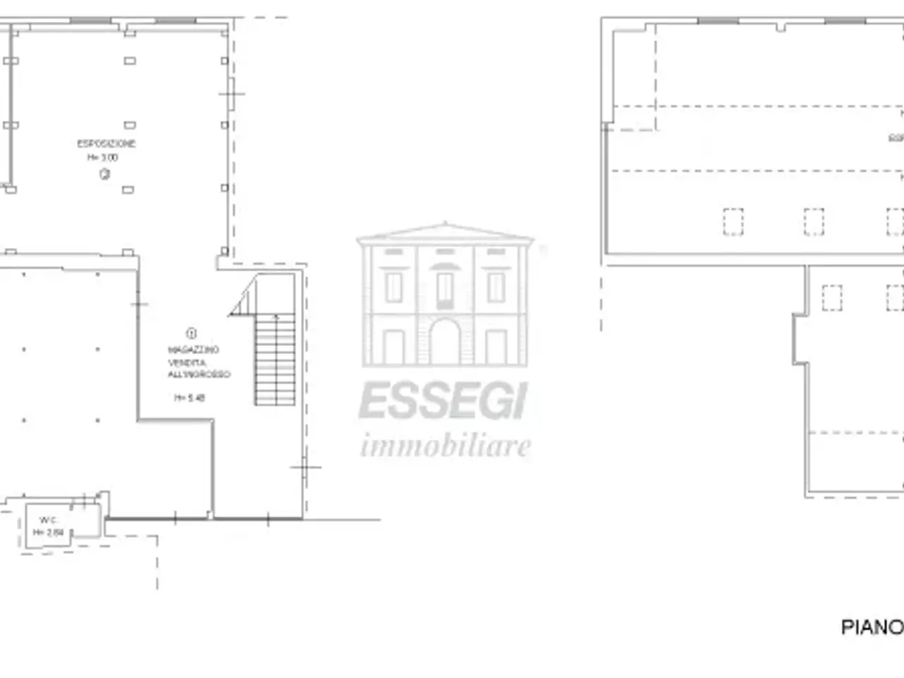 Palazzina commerciale in Via delle Ville Prima, Acquacalda 895, Lucca, {3} - Planimetria 1