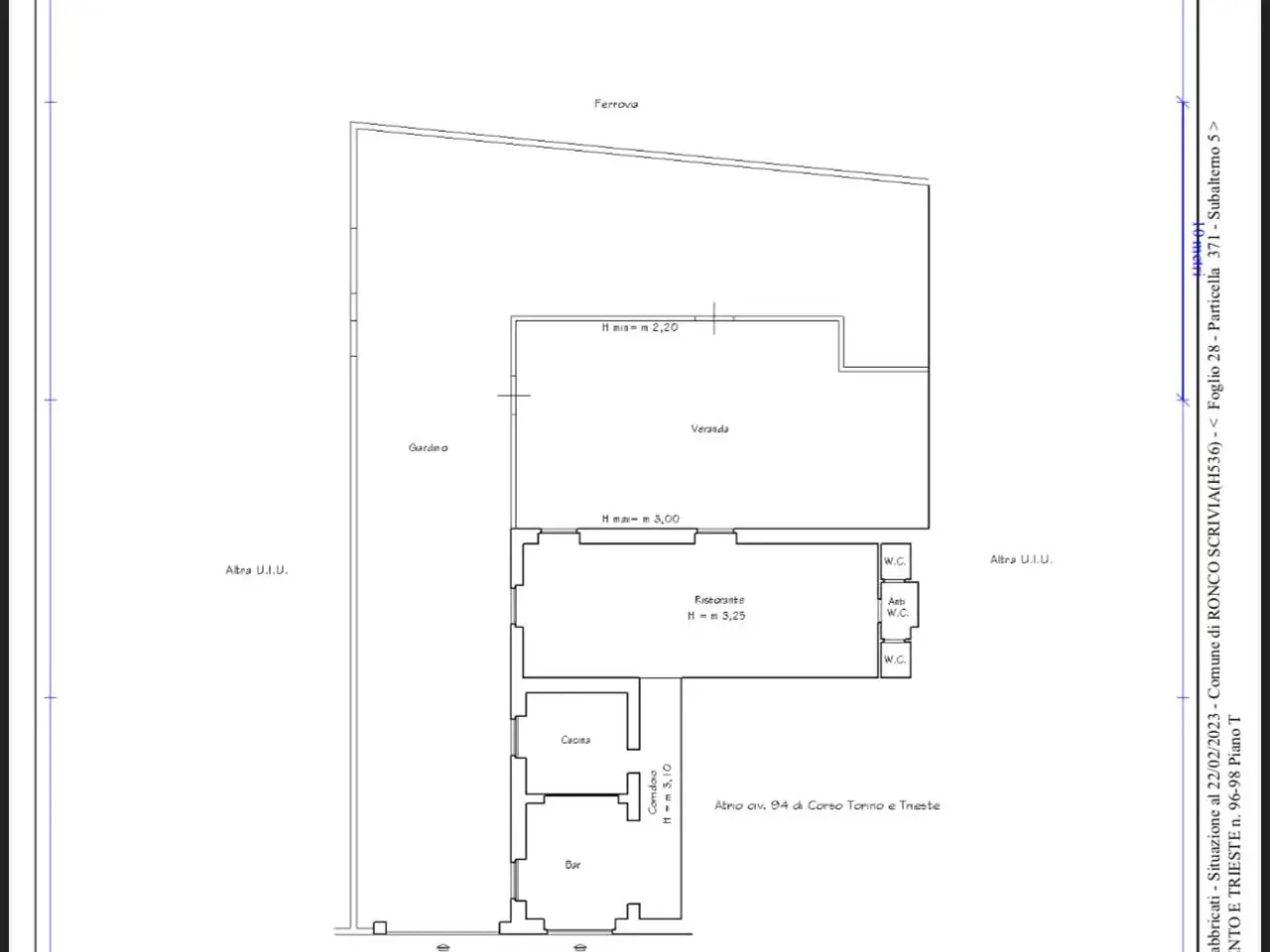 Palazzina commerciale in Corso Trento E Trieste, Ronco Scrivia, {3} - Planimetria 1