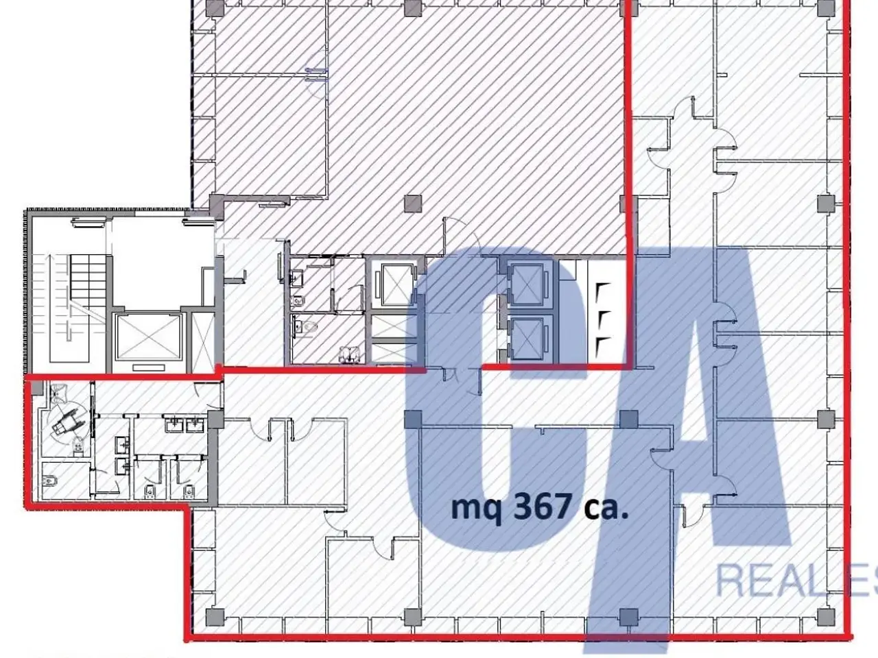 Ufficio in Via Olgia, Segrate, {3} - Planimetria 1