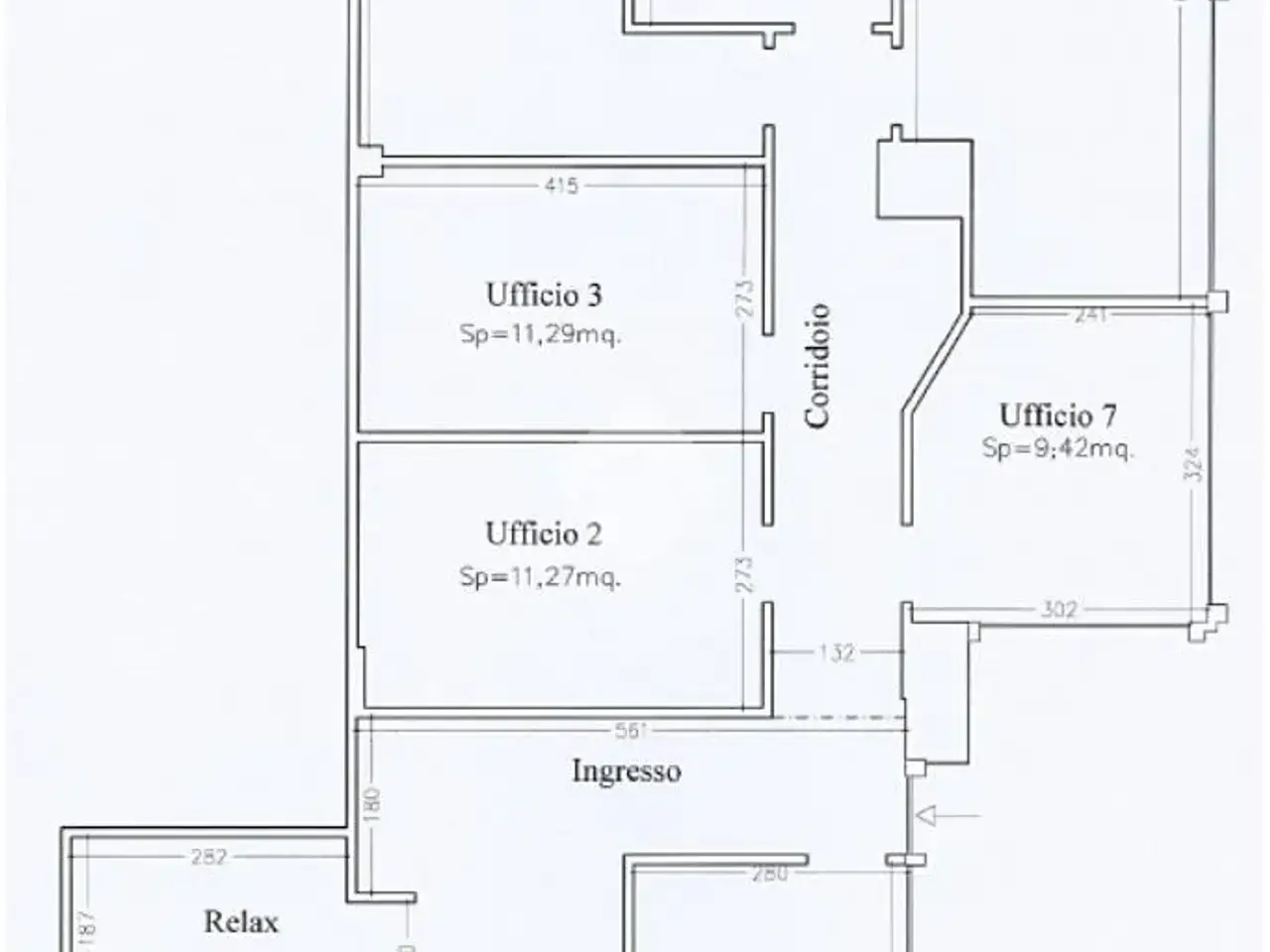 Ufficio in Via Giuseppe Mazzini, Sassuolo, {3} - Planimetria 1