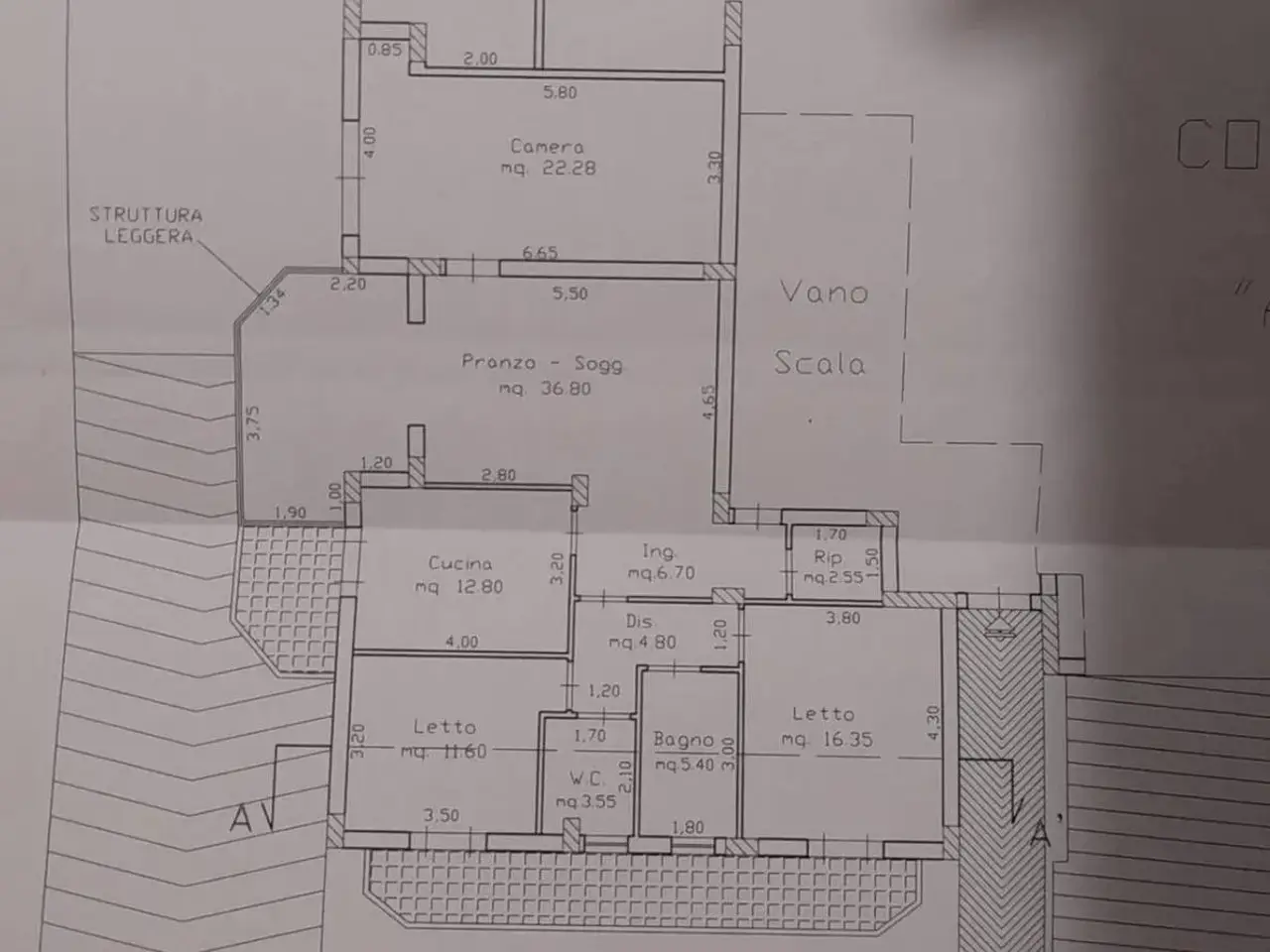 Quadrilocale in Via Prof. Sfameni S.N.C., Torregrotta - Planimetria 1