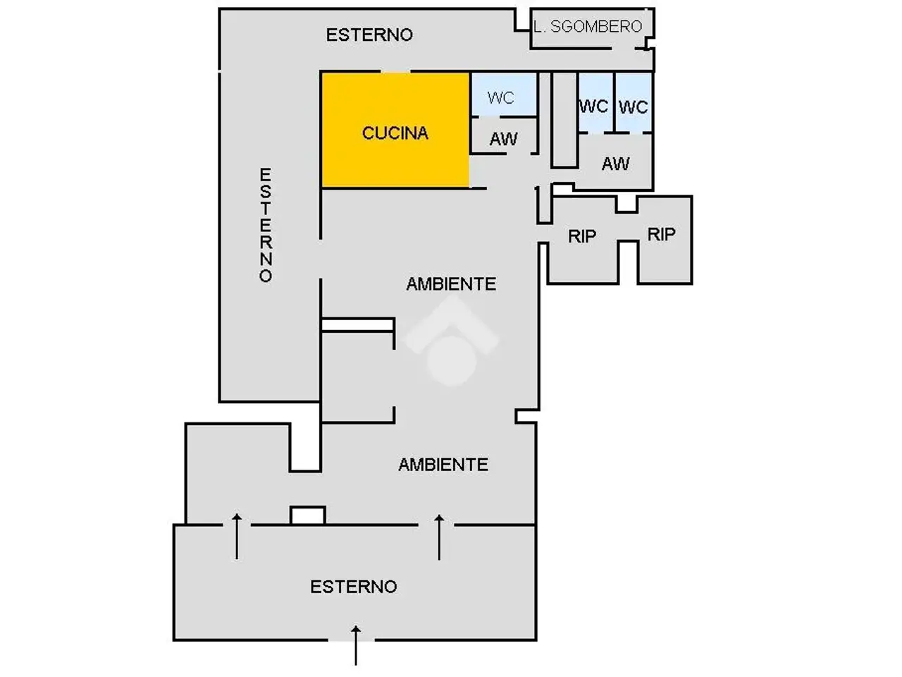 Negozio in Piazza Leoni 3, Palermo, {3} - Planimetria 1