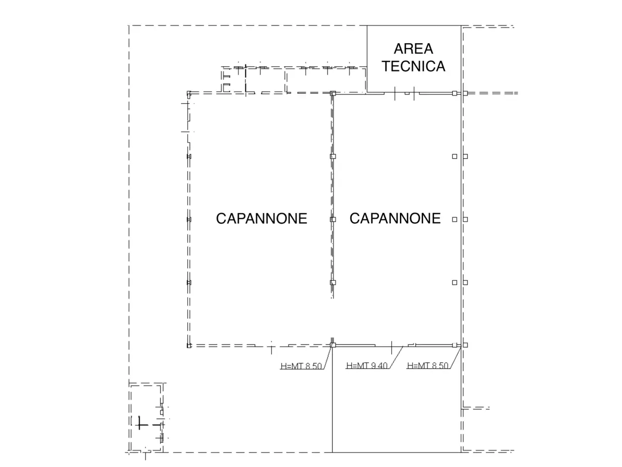 Capannone in Strada Provinciale per Biandrate 16, San Pietro Mosezzo, {3} - Planimetria 1