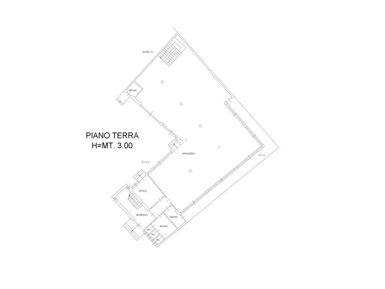 Magazzino in Via Uberto da Canturio, Cantu', {3} - Planimetria 1