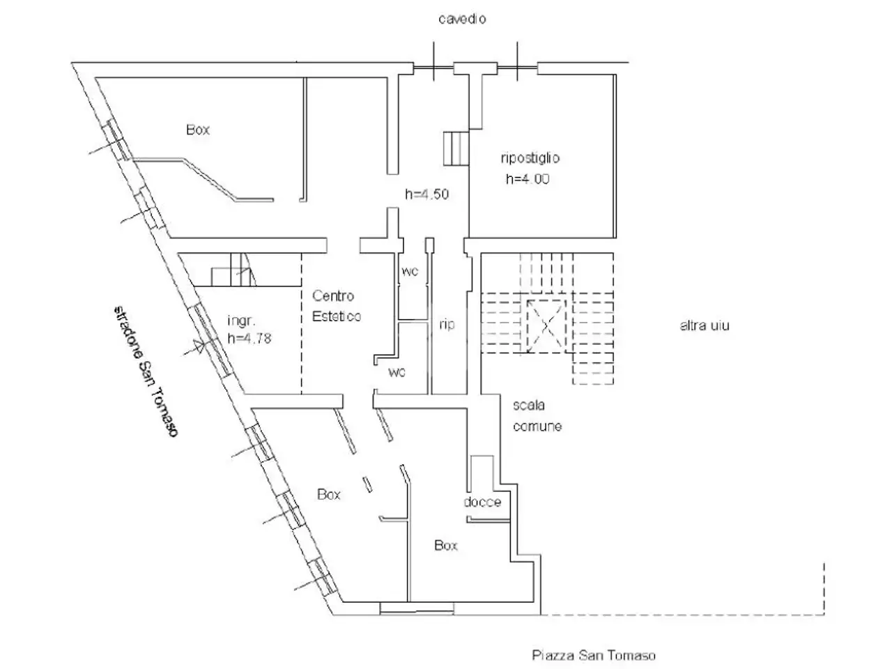 Laboratorio in Stradone S. Tomaso 2, Verona, {3} - Planimetria 1