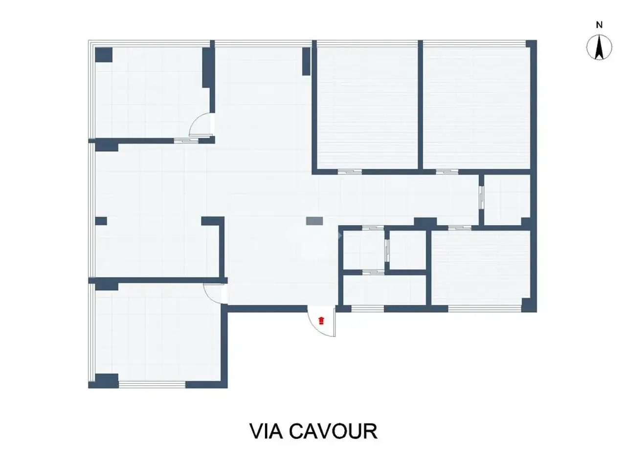 Ufficio in Via Cavour 70, Palermo, {3} - Planimetria 1