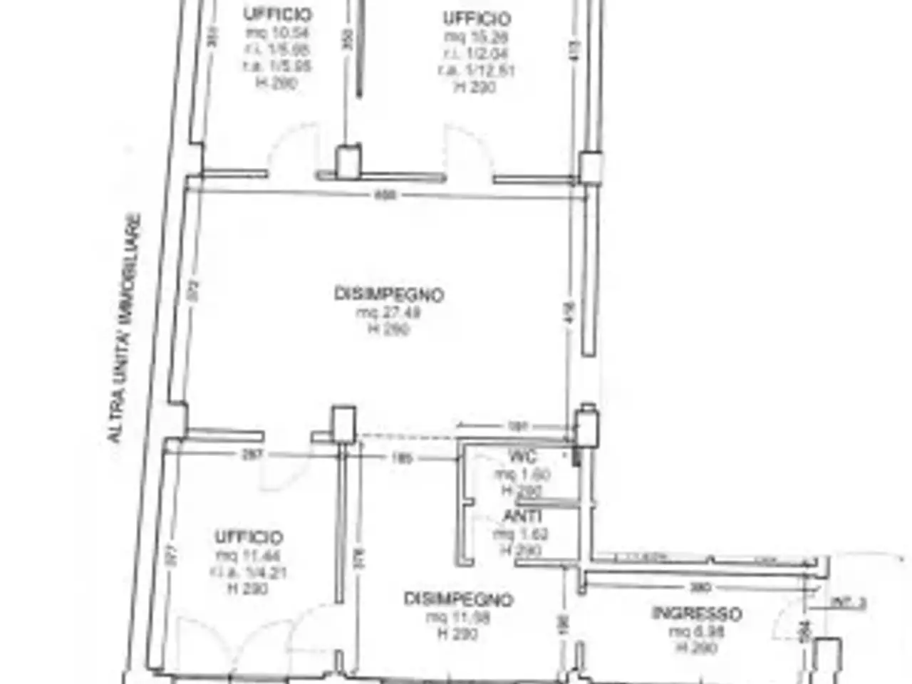 Ufficio in Via Jacopo Allegretti, Forli', {3} - Planimetria 1
