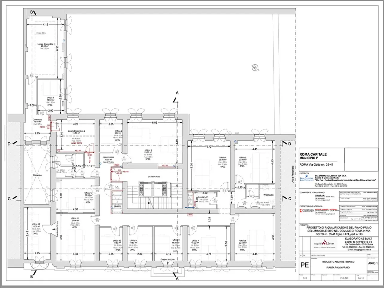 Ufficio in Via Goito 39, Roma, {3} - Planimetria 1