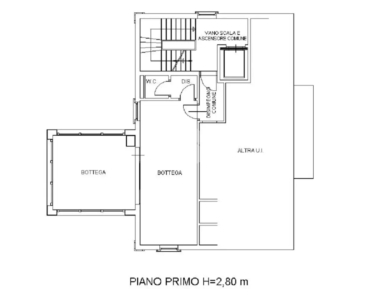 Ufficio in P.Za Garibaldi 10, Bagnolo In Piano, {3} - Planimetria 1