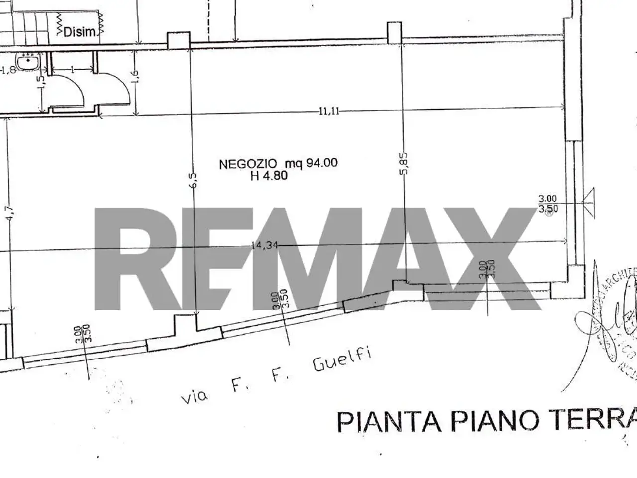 Negozio in Via Mazzarino 76, Pescara, {3} - Planimetria 1
