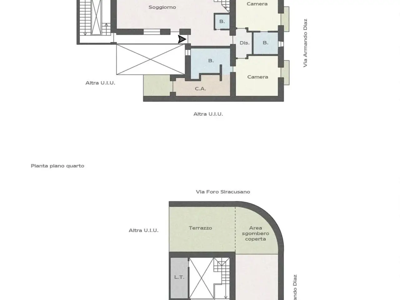 Attico in vendita, Foro Siracusano 22, Siracusa - Planimetria 1