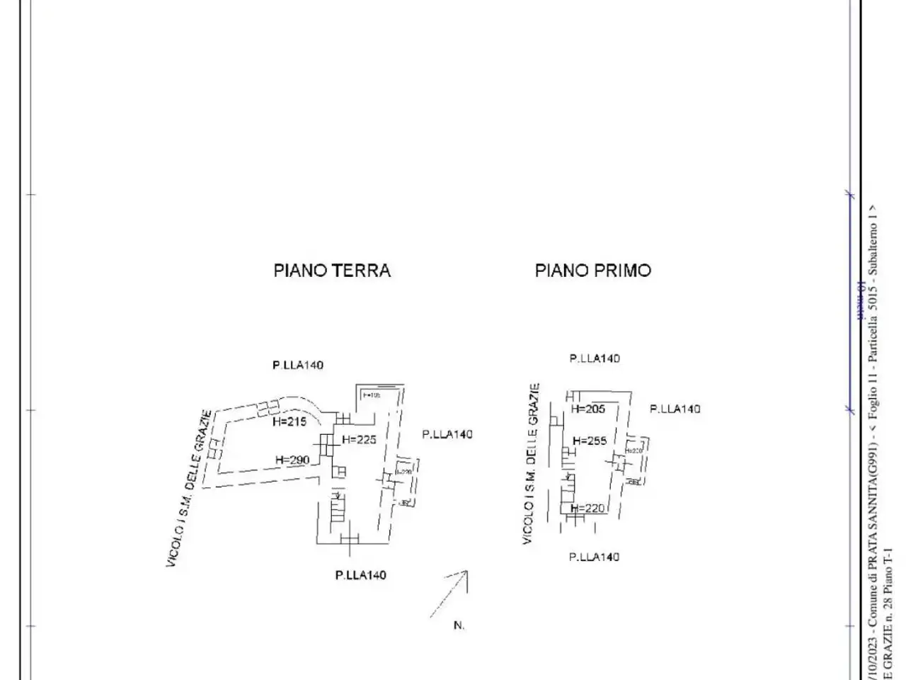 Casa indipendente in Vico I di Via Santa Maria delle Grazie, Prata Sannita - Planimetria 1