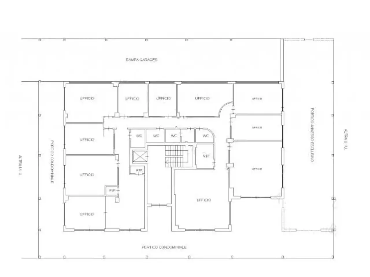Ufficio in Via Luigi Rossi Danielli, Viterbo, {3} - Planimetria 1