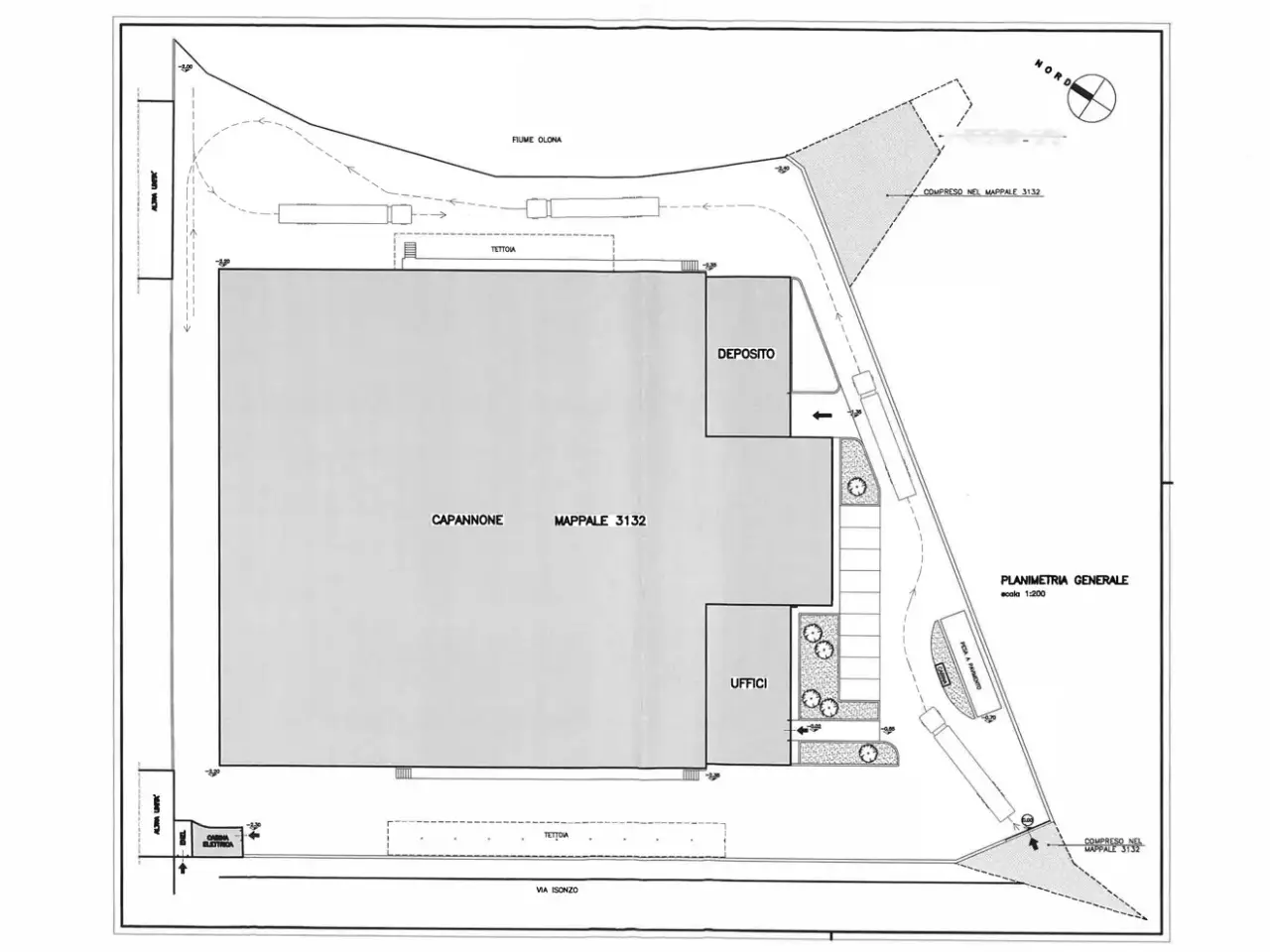 Capannone in Via Isonzo 2, Castellanza, {3} - Planimetria 1