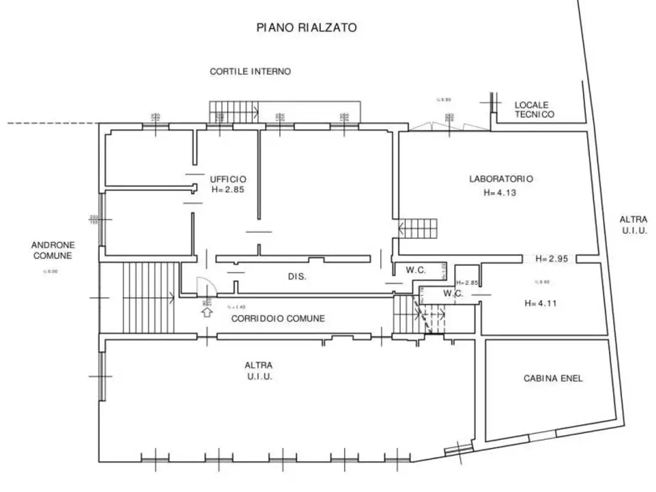 Laboratorio in Via Copernico, Settimo Milanese, {3} - Planimetria 1