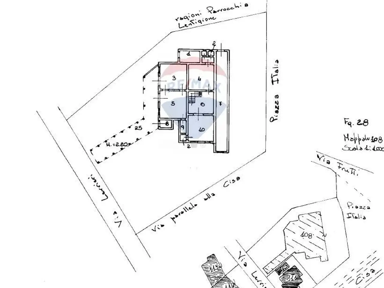 Albergo in Piazza Maria Pallini, Sorbolo Levante 1, Brescello, {3} - Planimetria 1