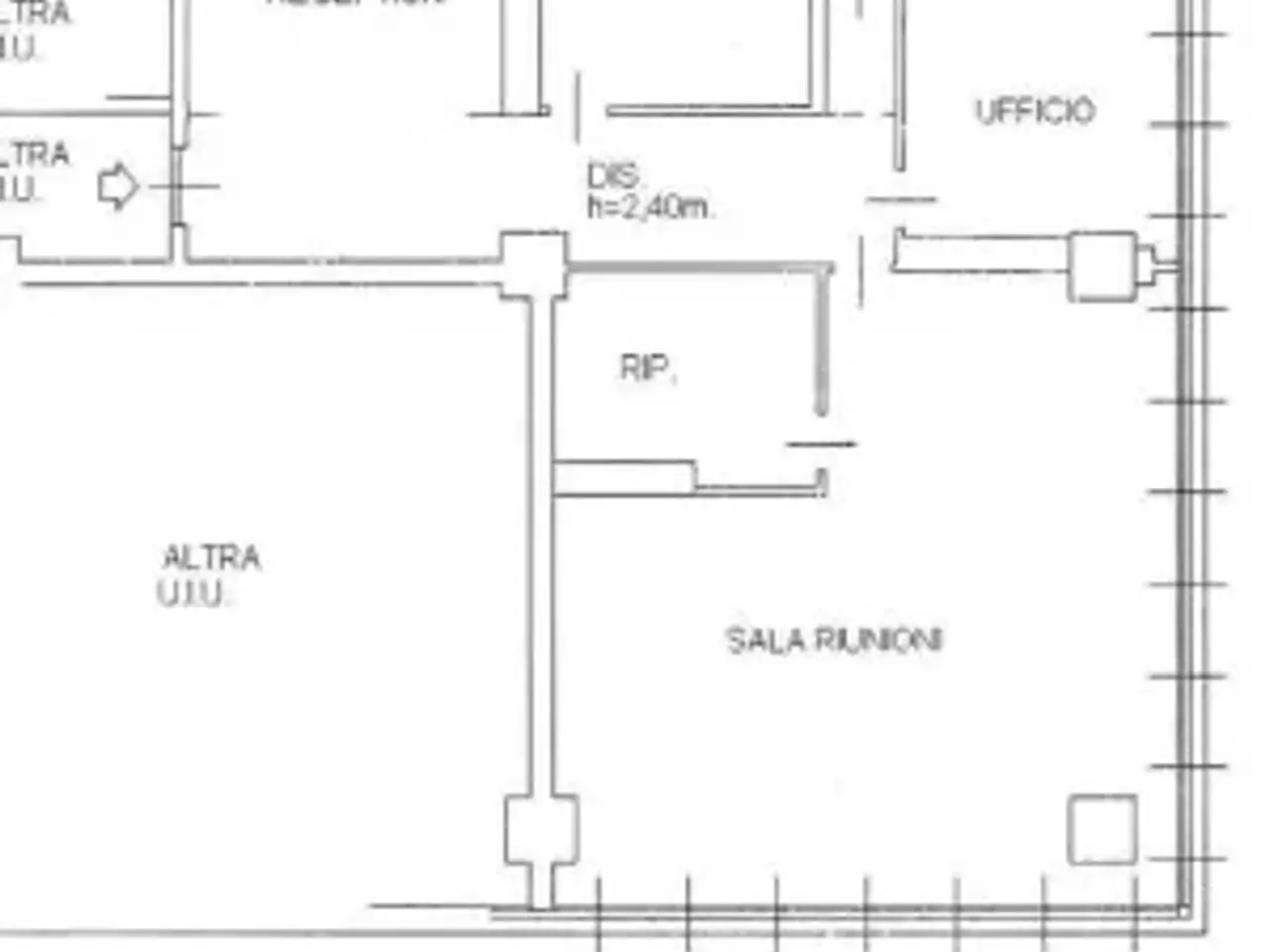 Ufficio in Viale Gian Bartolomeo Colleoni, Agrate Brianza, {3} - Planimetria 1