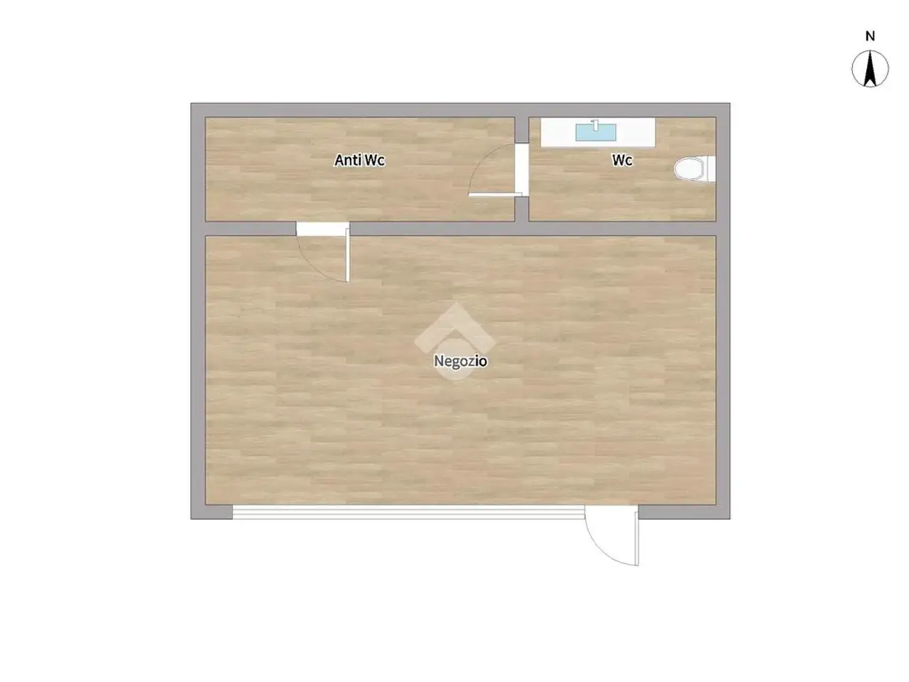 Negozio in Piazza Maurizio Malvestiti 17, Verolanuova, {3} - Planimetria 1
