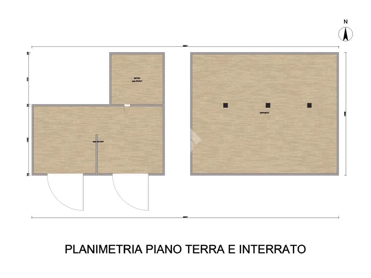 Negozio in Via Taverna Giuseppe 43, Piacenza, {3} - Planimetria 1