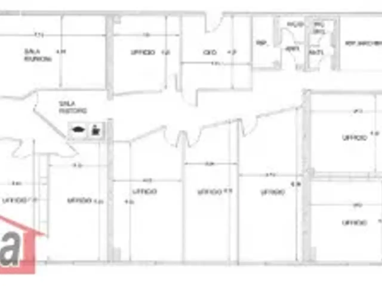 Ufficio in Via Hiroshima, Reggio Emilia, {3} - Planimetria 1