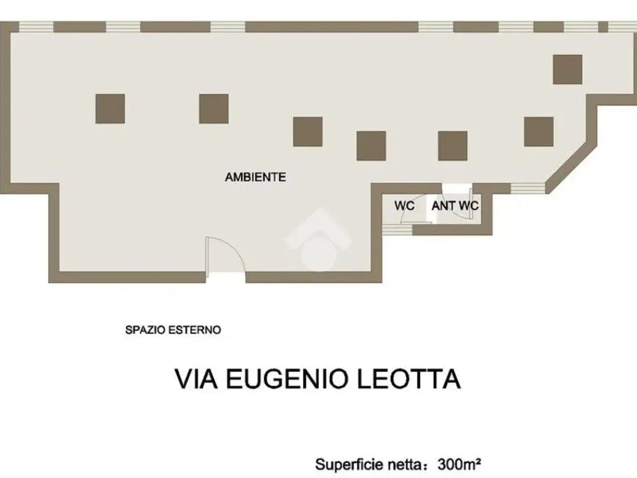 Magazzino in Via Eugenio Leotta 17, Palermo, {3} - Planimetria 1