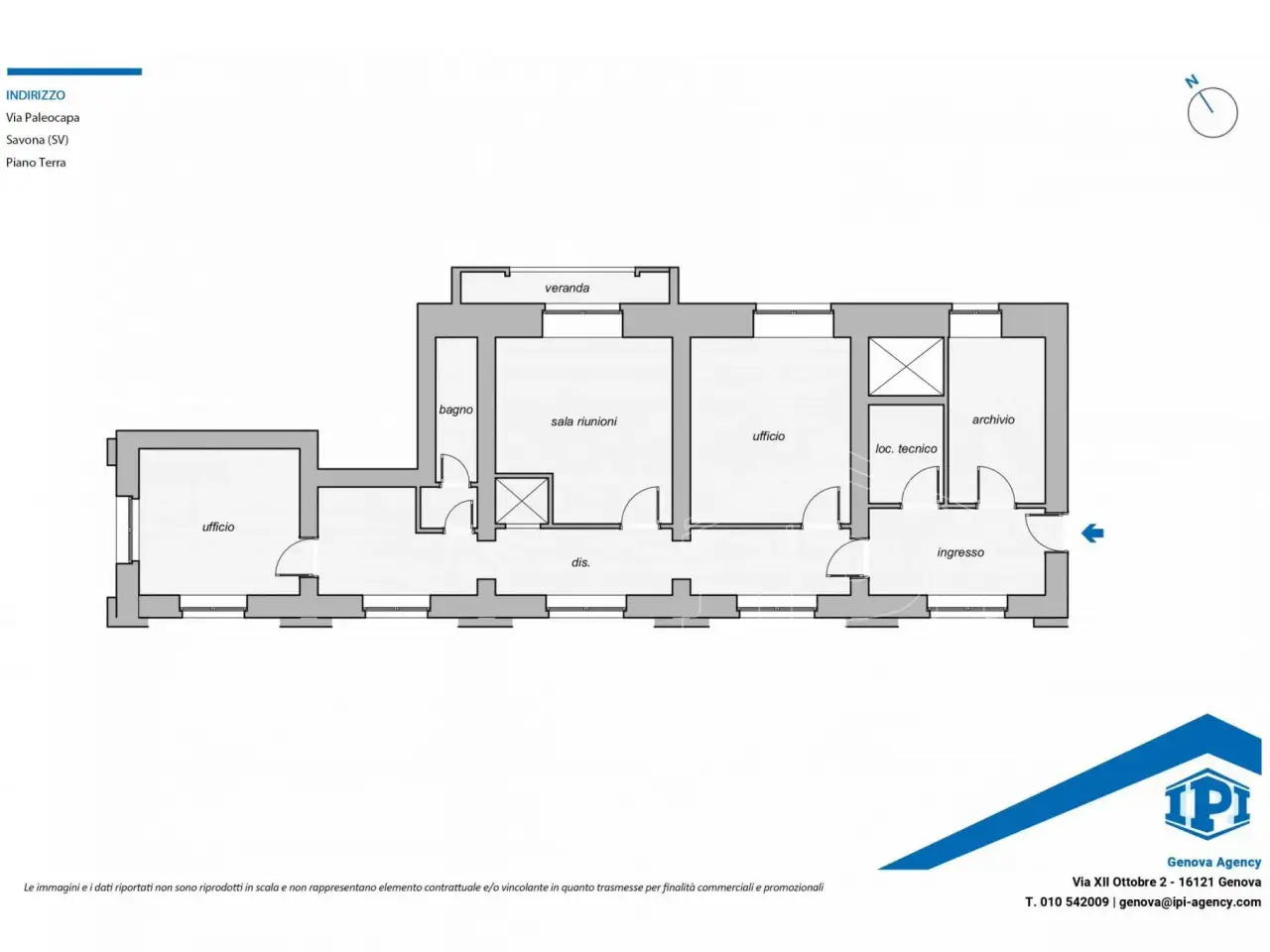 Negozio in Via Paleocapa, Savona, {3} - Planimetria 1