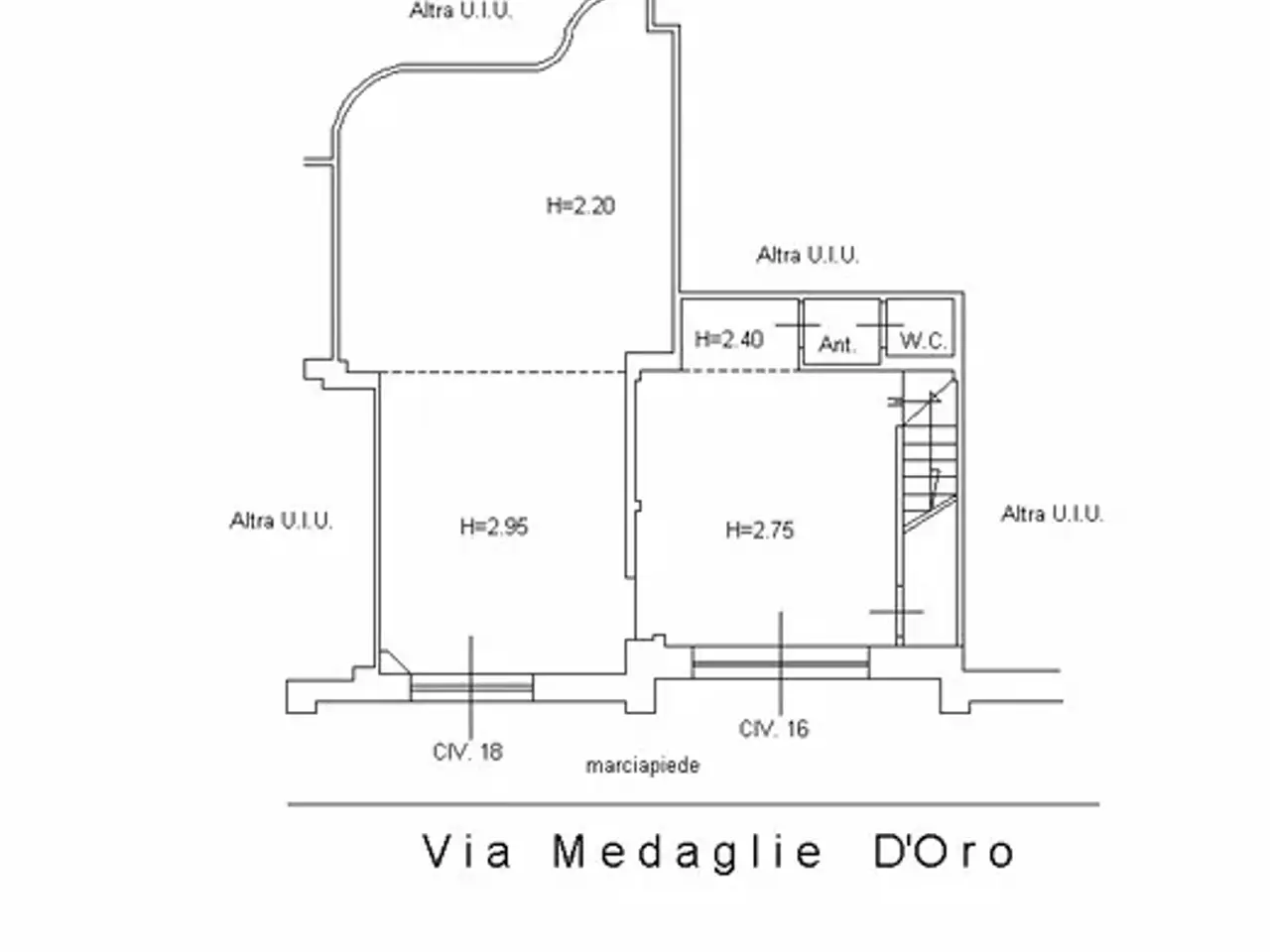 Negozio in Via Medaglie d'Oro 16, Salerno, {3} - Planimetria 1
