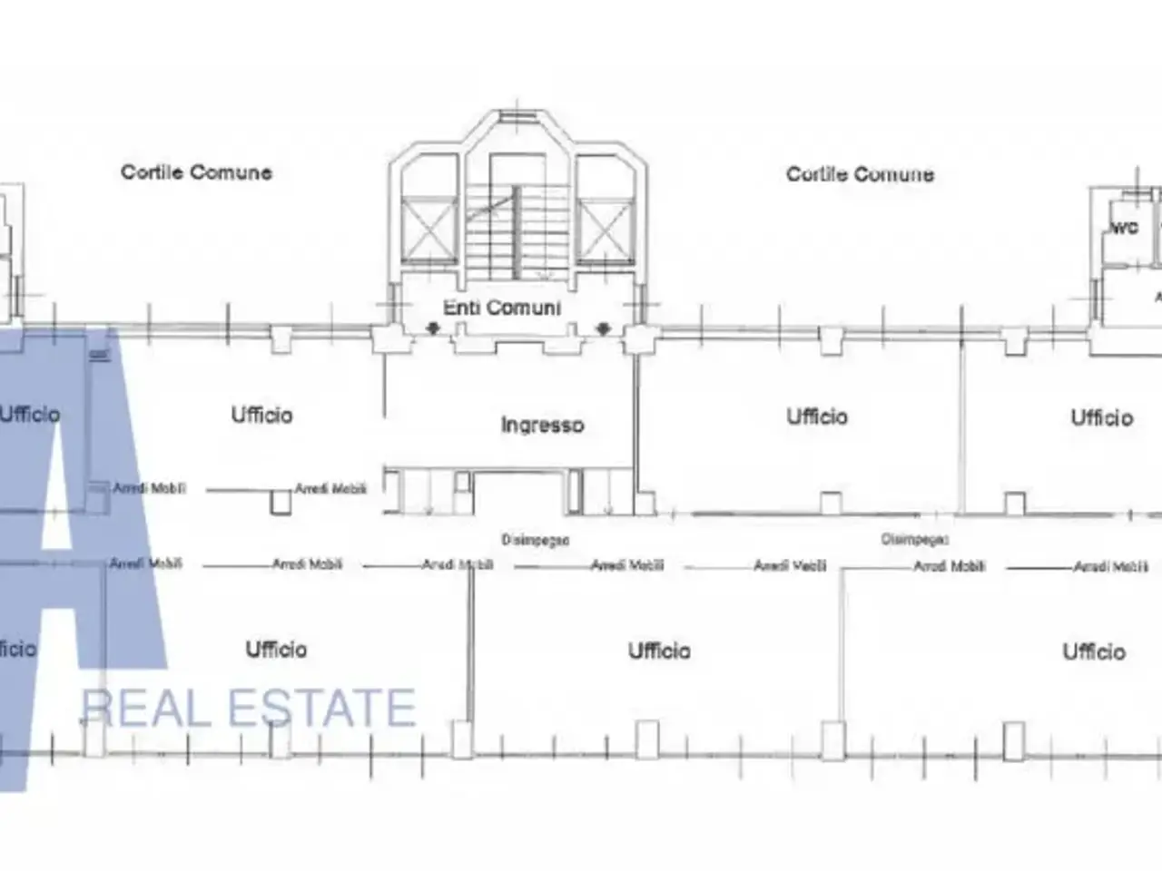 Ufficio in Viale Lancetti Vincenzo, Milano, {3} - Planimetria 1