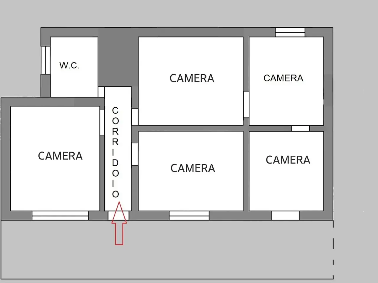 Ufficio in Via Passanti  256, Scafati, {3} - Planimetria 1