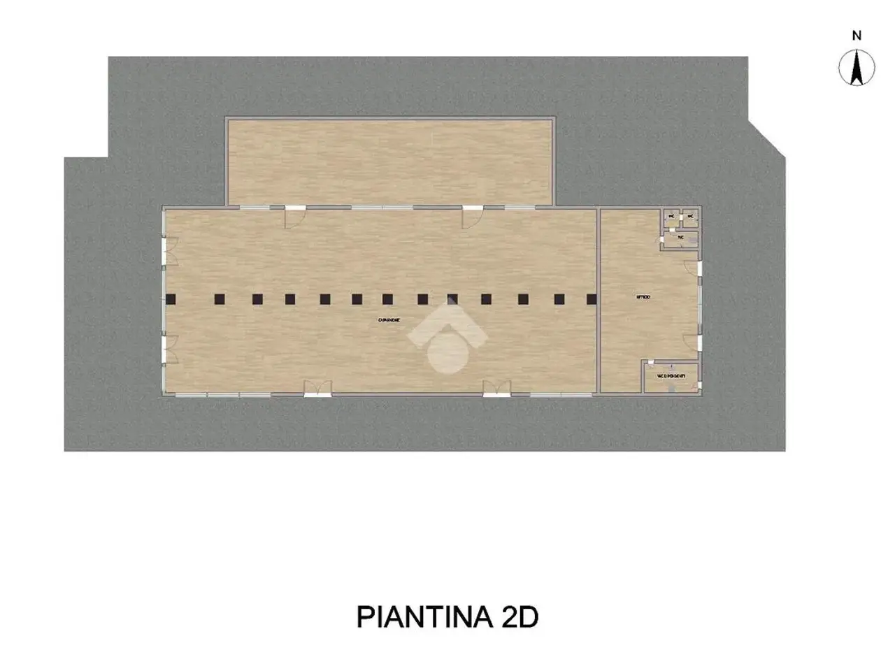 Capannone in Via Remondina, Bassano Bresciano, {3} - Planimetria 1
