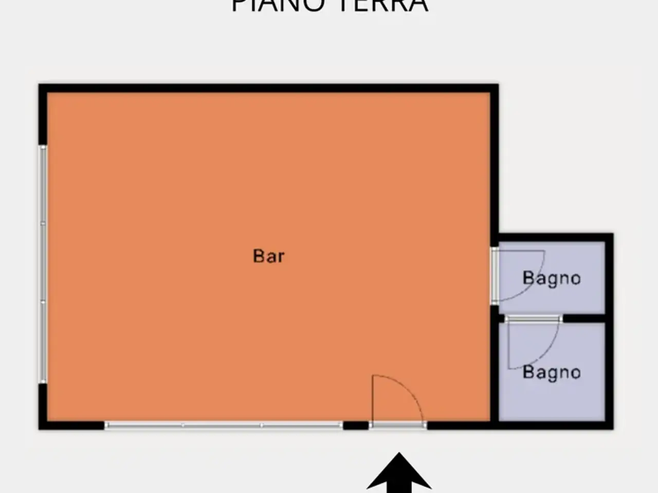 Negozio in Via Lussemburgo  4, L'Aquila, {3} - Planimetria 1
